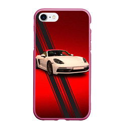 Чехол iPhone 7/8 матовый Немецкий спортивный автомобиль Porsche