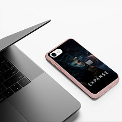 Чехол iPhone 7/8 матовый The expanse - Camina, цвет: 3D-светло-розовый — фото 2