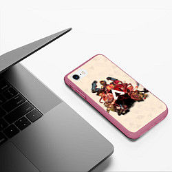 Чехол iPhone 7/8 матовый Apex братва, цвет: 3D-малиновый — фото 2
