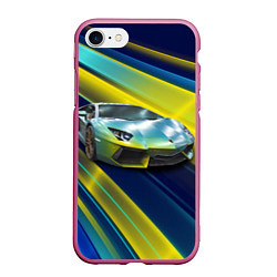Чехол iPhone 7/8 матовый Суперкар Lamborghini Reventon