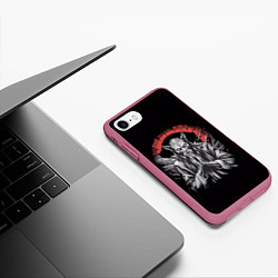 Чехол iPhone 7/8 матовый Дикая преданность, цвет: 3D-малиновый — фото 2