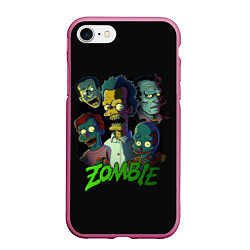 Чехол iPhone 7/8 матовый Zombie Simpsons