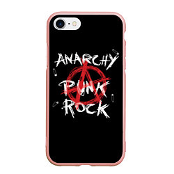 Чехол iPhone 7/8 матовый Анархия - панк рок