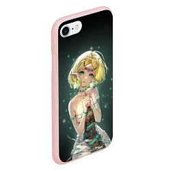 Чехол iPhone 7/8 матовый Принцесса Зельда - Легенды о Зельде, цвет: 3D-светло-розовый — фото 2