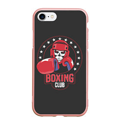 Чехол iPhone 7/8 матовый Boxing club - боксёр