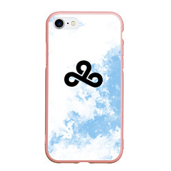 Чехол iPhone 7/8 матовый Cloud9 Облачный, цвет: 3D-светло-розовый
