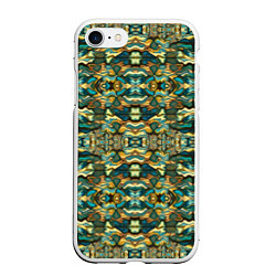 Чехол iPhone 7/8 матовый Мозаика из самоцветов