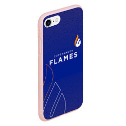 Чехол iPhone 7/8 матовый Форма Copenhagen Flames, цвет: 3D-светло-розовый — фото 2