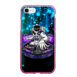 Чехол iPhone 7/8 матовый Space DJ - neon starfall