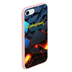 Чехол iPhone 7/8 матовый Cyberpunk 2077 phantom logo, цвет: 3D-светло-розовый — фото 2