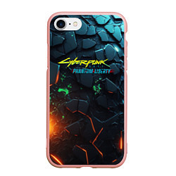 Чехол iPhone 7/8 матовый Cyberpunk 2077 phantom liberty logo