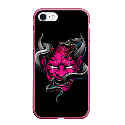 Чехол iPhone 7/8 матовый Demon with snake