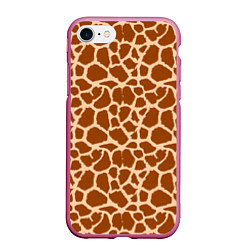 Чехол iPhone 7/8 матовый Шкура Жирафа - Giraffe