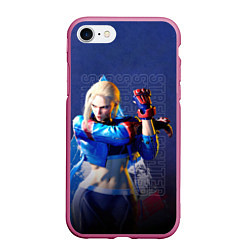 Чехол iPhone 7/8 матовый Street Fighter 6: Cammy, цвет: 3D-малиновый