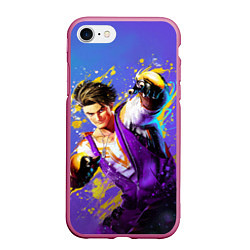 Чехол iPhone 7/8 матовый Street Fighter 6: Luke, цвет: 3D-малиновый