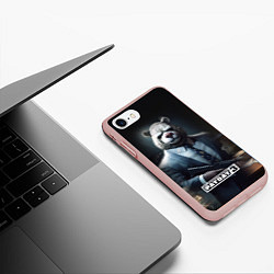 Чехол iPhone 7/8 матовый Payday3 bear, цвет: 3D-светло-розовый — фото 2