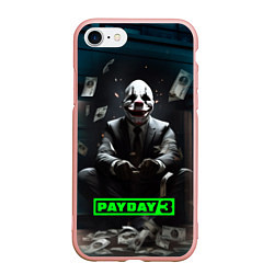 Чехол iPhone 7/8 матовый Payday 3 game, цвет: 3D-светло-розовый