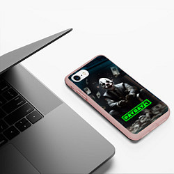 Чехол iPhone 7/8 матовый Payday 3 game, цвет: 3D-светло-розовый — фото 2