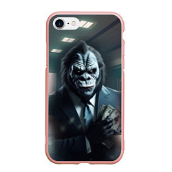 Чехол iPhone 7/8 матовый Gorilla pay day 3, цвет: 3D-светло-розовый