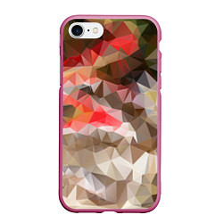 Чехол iPhone 7/8 матовый Pattern style, цвет: 3D-малиновый