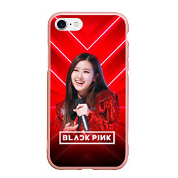 Чехол iPhone 7/8 матовый Rose Blackpink red