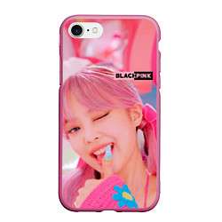 Чехол iPhone 7/8 матовый Jennie Black pink