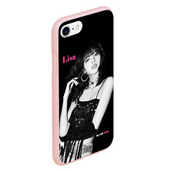Чехол iPhone 7/8 матовый Blackpink lovely Lisa, цвет: 3D-светло-розовый — фото 2