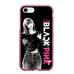 Чехол iPhone 7/8 матовый Blackpink Beautiful Lisa, цвет: 3D-малиновый