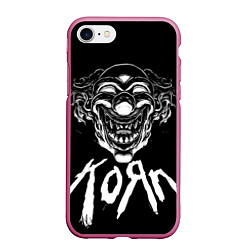 Чехол iPhone 7/8 матовый KoЯn - clown face