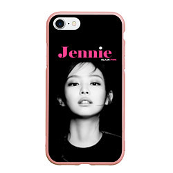 Чехол iPhone 7/8 матовый Blackpink Jennie Portrait, цвет: 3D-светло-розовый