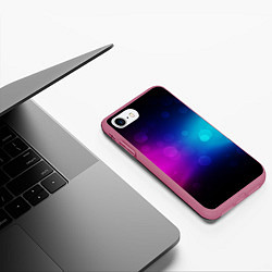 Чехол iPhone 7/8 матовый Столкновение бликов, цвет: 3D-малиновый — фото 2