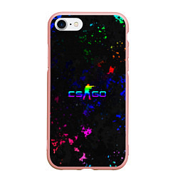 Чехол iPhone 7/8 матовый Сочный cs go, цвет: 3D-светло-розовый