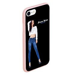 Чехол iPhone 7/8 матовый Blackpink Magnificent Jisoo, цвет: 3D-светло-розовый — фото 2
