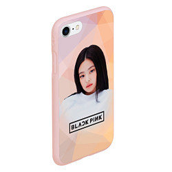 Чехол iPhone 7/8 матовый Jennie Kim Blackpink, цвет: 3D-светло-розовый — фото 2