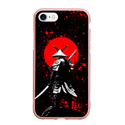 Чехол iPhone 7/8 матовый Призрак цусимы - самурай