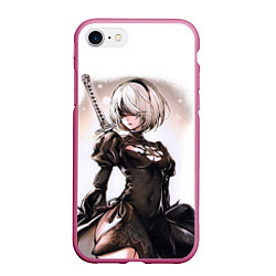 Чехол iPhone 7/8 матовый Nier: Automata - 2B TechnoBlade