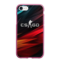 Чехол iPhone 7/8 матовый CS GO dark abstract logo