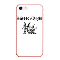 Чехол iPhone 7/8 матовый Burzum Gnoms Edition, цвет: 3D-светло-розовый