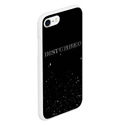 Чехол iPhone 7/8 матовый Disturbed stars, цвет: 3D-белый — фото 2