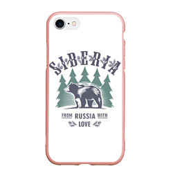 Чехол iPhone 7/8 матовый Сибирь - из России с любовью