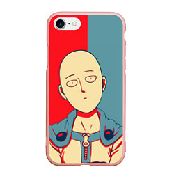 Чехол iPhone 7/8 матовый Saitama hero face