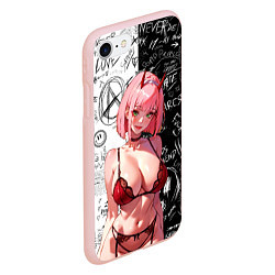 Чехол iPhone 7/8 матовый Зеро ту в купальнике - Любимый во франксе, цвет: 3D-светло-розовый — фото 2