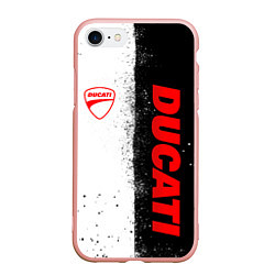 Чехол iPhone 7/8 матовый Ducati - двоичный