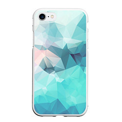 Чехол iPhone 7/8 матовый Небо из геометрических кристаллов