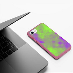 Чехол iPhone 7/8 матовый Октябрьский шум, цвет: 3D-малиновый — фото 2
