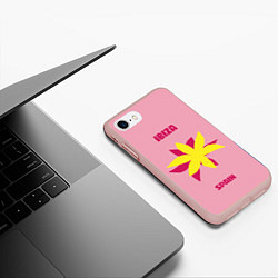 Чехол iPhone 7/8 матовый Ибица - Испания, цвет: 3D-светло-розовый — фото 2