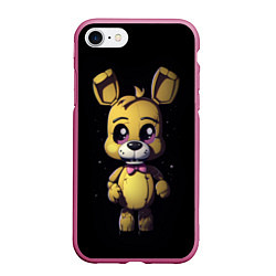 Чехол iPhone 7/8 матовый Spring Bonnie Five Nights at Freddys, цвет: 3D-малиновый