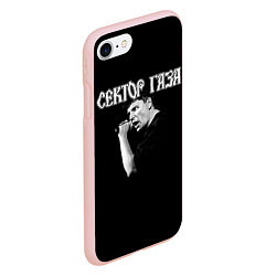 Чехол iPhone 7/8 матовый Сектор Газа и Анархия хой, цвет: 3D-светло-розовый — фото 2