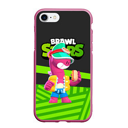 Чехол iPhone 7/8 матовый Doug Brawl stars green black