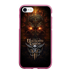 Чехол iPhone 7/8 матовый Baldurs Gate 3 logo